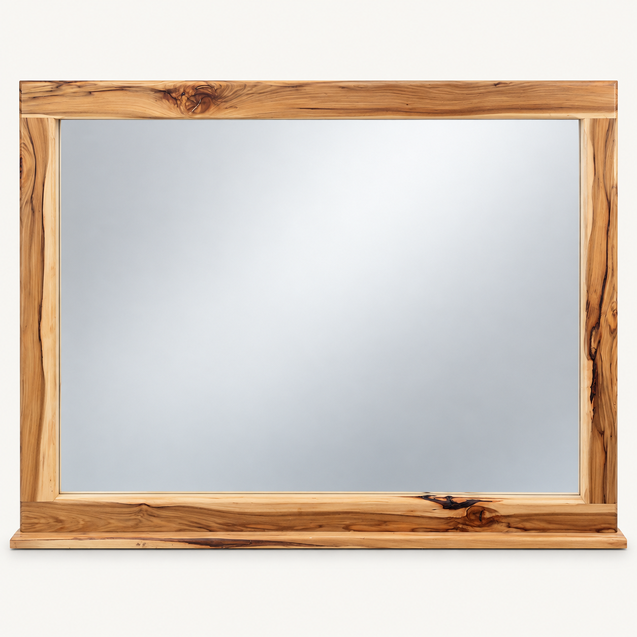 No-Bark Hickory Mirror