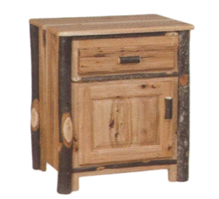 Nightstand with 1 Drawer and 1 Door