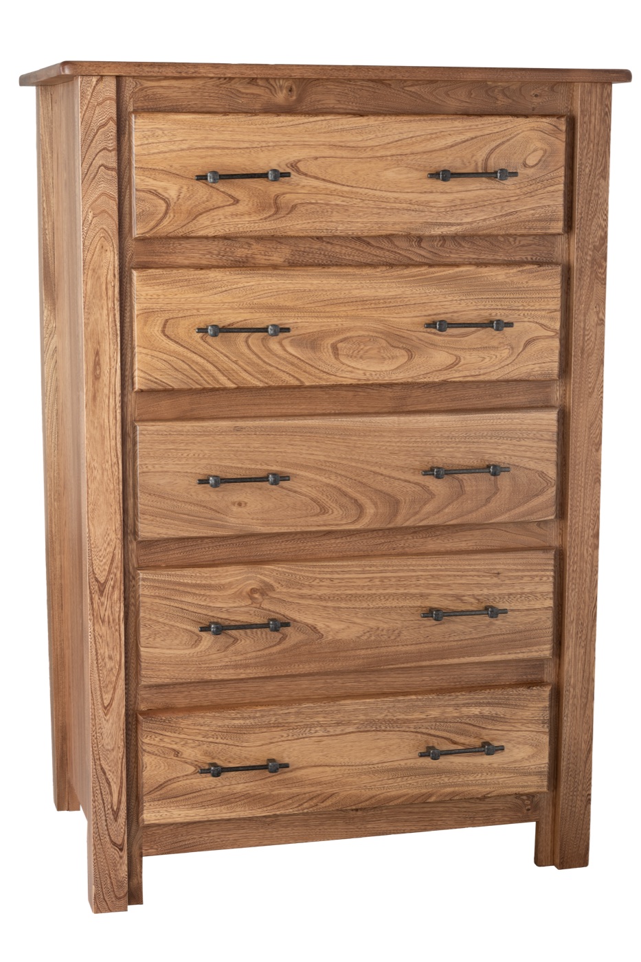No-Bark Hickory 5 Drawer Chest