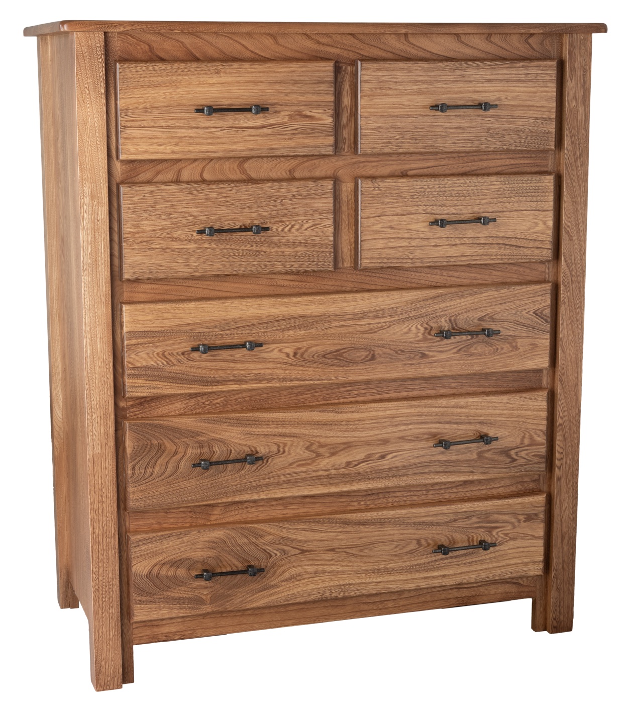 No-Bark Hickory 7 Drawer Chest